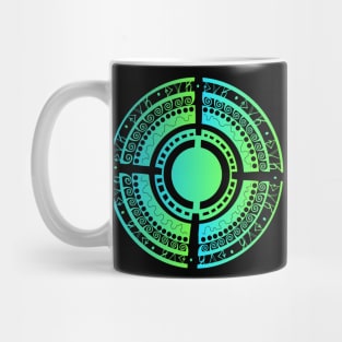 Viking protection rune tattoo style colorful Mug